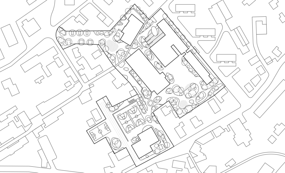 Plan d'intervention — Agrandissement du site scolaire Collège de Corsier-sur-Vevey | Forster Paysages