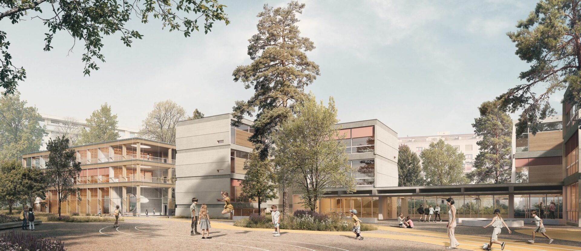 Ecole Charmilles et Charles Giron